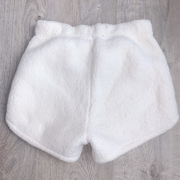 White fuzzy shorts! - Picture 2 of 2